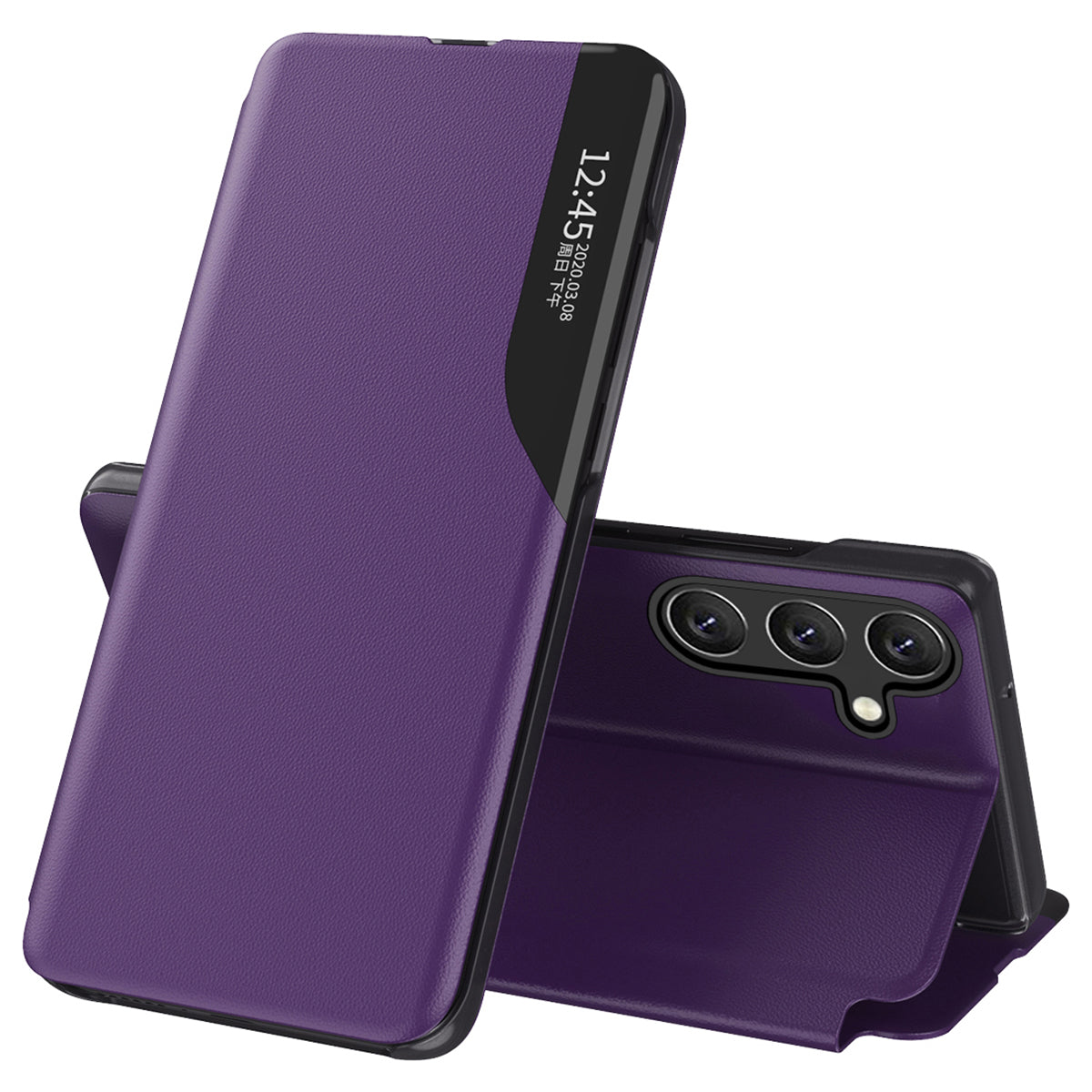 Til Samsung Galaxy M14 5G View Window Phone Case PU Læder Telefon Stand Cover Til Samsung Galaxy M14 5G View Window Phone Case PU Læder Telefon Stand Cover